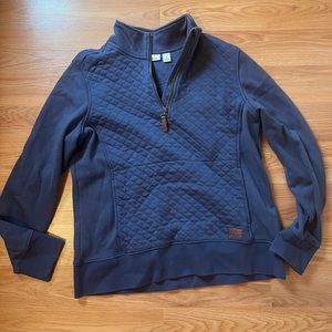 LL Bean 3/4 Zip Pullover Sweatshirt